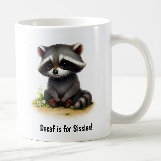 Een Schattigee 3D Painted Racoon Coffee Mok