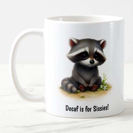 Een Schattigee 3D Painted Racoon Coffee Mok