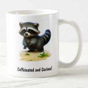 Een Schattigee 3D Painted Racoon Coffee Mok