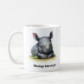 Een Schattigee 3D Painted Rhinoceros Coffee Mok (Links)