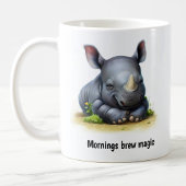 Een Schattigee 3D Painted Rhinoceros Coffee Mok