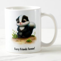 Een Schattigee 3D Painted Skunk Coffee Mok