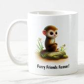 Een Schattigee 3D Painted Squirrel Monkey Coffee M Koffiemok