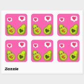 EEN SCHATTIGEE AVOCADO STICKERS (Vel)