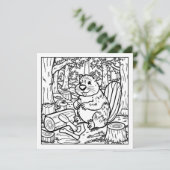 Een Schattigee bever in het Bos (Staand voorkant)