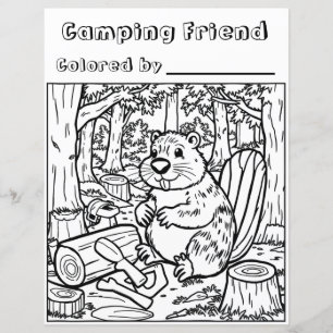 Een Schattigee Bever of Woodchuck in het Bos