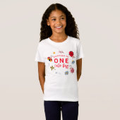 Een Schattigee Bug Ladybug Meisje Verjaardagsfeest T-shirt (Voorkant volledig)