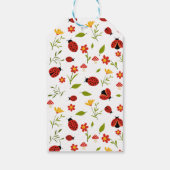 Een Schattigee Bug lieveheersbeestje 1e verjaardag Cadeaulabel (Achterkant)