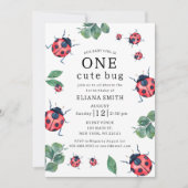 Een Schattigee Bug Waterverf lieveheersbeestje Mei Kaart (Voorkant)