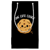 Eén Schattigee Cookie Funny Food Pun Dark BG Klein Cadeauzakje (Voorkant)
