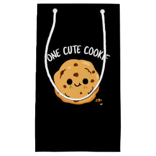 Eén Schattigee Cookie Funny Food Pun Dark BG Klein Cadeauzakje