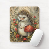 Een Schattigee egel in het bos Muismat (Met muis)