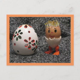 Een Schattigee eicel vond een groot Briefkaart