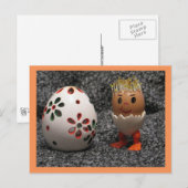 Een Schattigee eicel vond een groot Briefkaart (Voorkant / Achterkant)