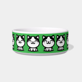Een Schattigee Green Cats Bowl Voerbakje
