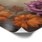 Een Schattigee Halloween Bat hb2 Glossy Poster (Hoek)