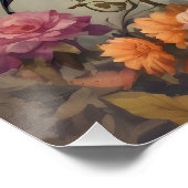 Een Schattigee Halloween Bat hb6 Glanzend Poster (Hoek)