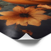 Een Schattigee Halloween Bat hb7 Glossy Poster (Hoek)