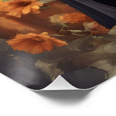 Een Schattigee Halloween Bat hb8 Glossy Poster (Hoek)