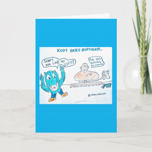 Een Schattigee Happy Birthday Kaart (Voorkant)