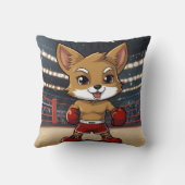 Een Schattigee Kawaii Cayote Boxer Kussen (Achterkant)