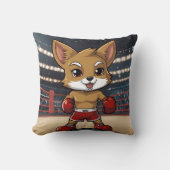 Een Schattigee Kawaii Cayote Boxer Kussen (Voorkant)