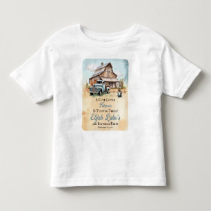 Een Schattigee kleine boer 3e verjaardagsfeestje Kinder Shirts