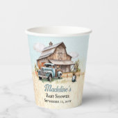 Een Schattigee kleine boer is op weg Boy Baby show Papieren Bekers (Voorkant)