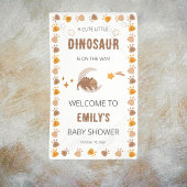 Een Schattigee kleine dinosaurus Baby shower welko Spandoek