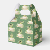 Een Schattigee kleine dinosaurus is op weg naar he Bedankdoosjes (Achterkant)