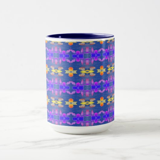 Een Schattigee kleine Floral Patterned Coffee Mok (Midden)