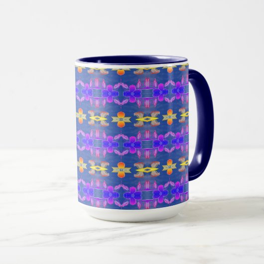 Een Schattigee kleine Floral Patterned Coffee Mok (Voorkant rechts)