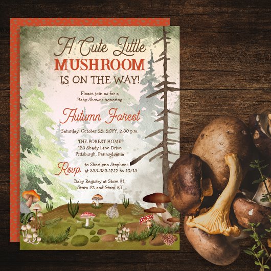 Een Schattigee kleine paddenstoel is op weg naar B Kaart