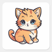 Een Schattigee Kleurrijke Schattige Kat 013