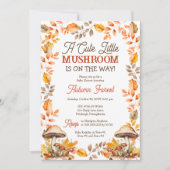 Een Schattigee Little Mushroom Herfst Baby shower Kaart (Voorkant)
