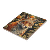 Een Schattigee rode vos Tegeltje (Zijkant)