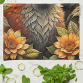 Een Schattigee rode vos Theedoek (Gevouwen)