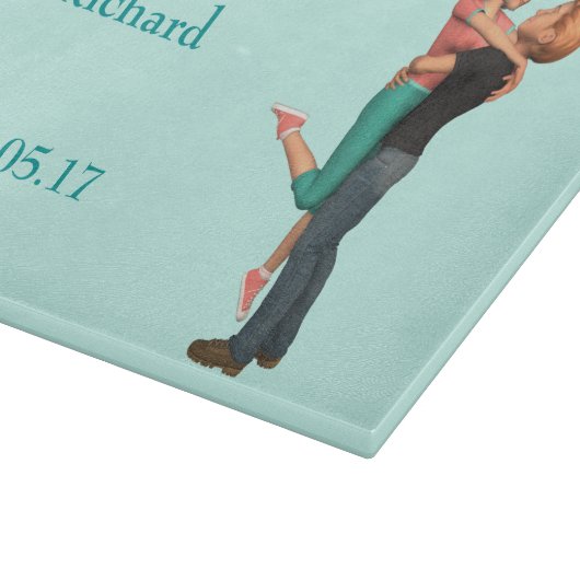 Een Schattigee Romance: liefjes omarmen (gepersona Snijplank (Hoek)