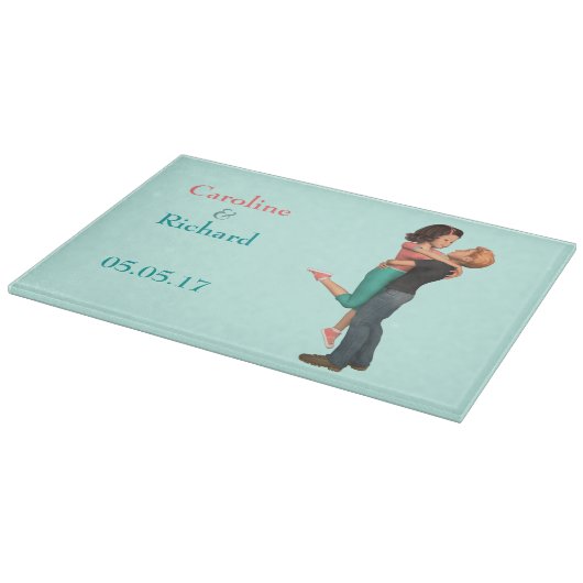 Een Schattigee Romance: liefjes omarmen (gepersona Snijplank (Hoek)