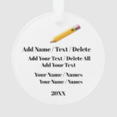 Een SCHATTIGEE schoolbus Ornament (achterkant)