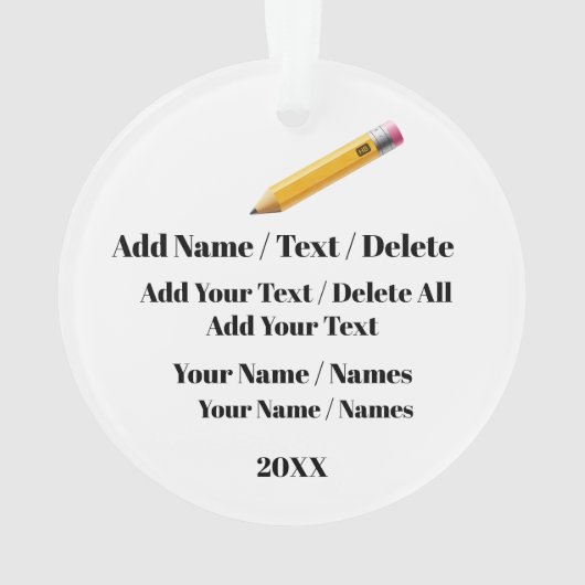 Een SCHATTIGEE schoolbus Ornament (achterkant)