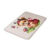 Een Schattigee teddybeer verkleed als een lievehee Badmat (Gekanteld)