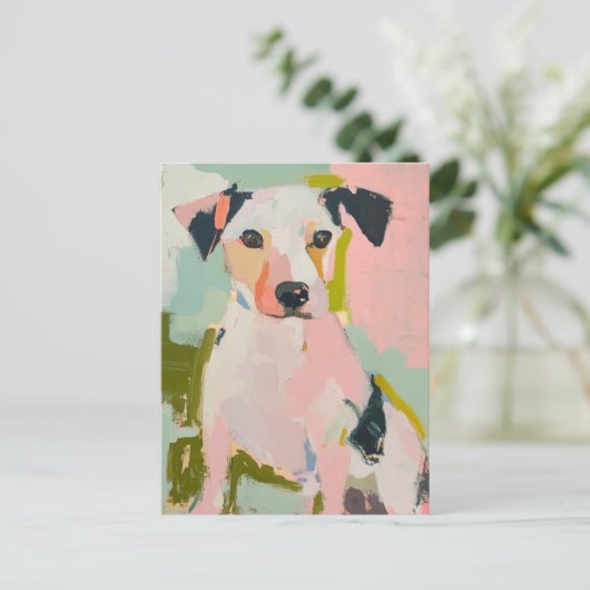 Een Schattigee terriër Briefkaart (Staand voorkant)