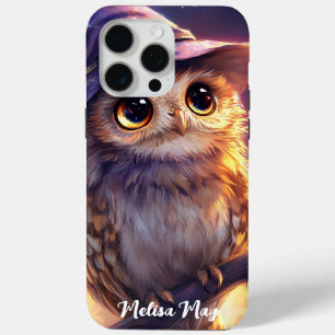 Een Schattigee uil met een heks Pet iPhone 15 Pro Max Hoesje
