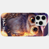 Een Schattigee uil met een heks Pet Case-Mate iPhone Case (Achterkant (horizontaal))