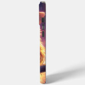 Een Schattigee uil met een heks Pet Case-Mate iPhone Case (Achterkant / Links)