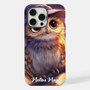 Een Schattigee uil met een heks Pet iPhone 15 Pro Max Case