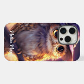 Een Schattigee uil met een heks Pet iPhone Hoesje (Achterkant horizontaal)