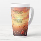 Een Schattigee witte poedel Latte Mok (Rechterhoek)