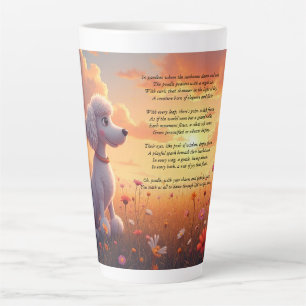 Een Schattigee witte poedel Latte Mok